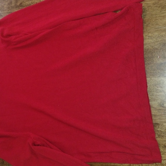 Chico's Christmas Top Bundle Red Turtle Neck and Green 3/4 Sleeve 0/S - Picture 4 of 10